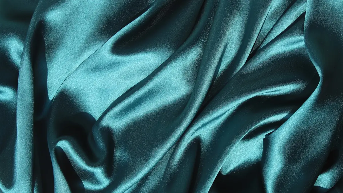 Blue silk, folded